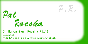 pal rocska business card